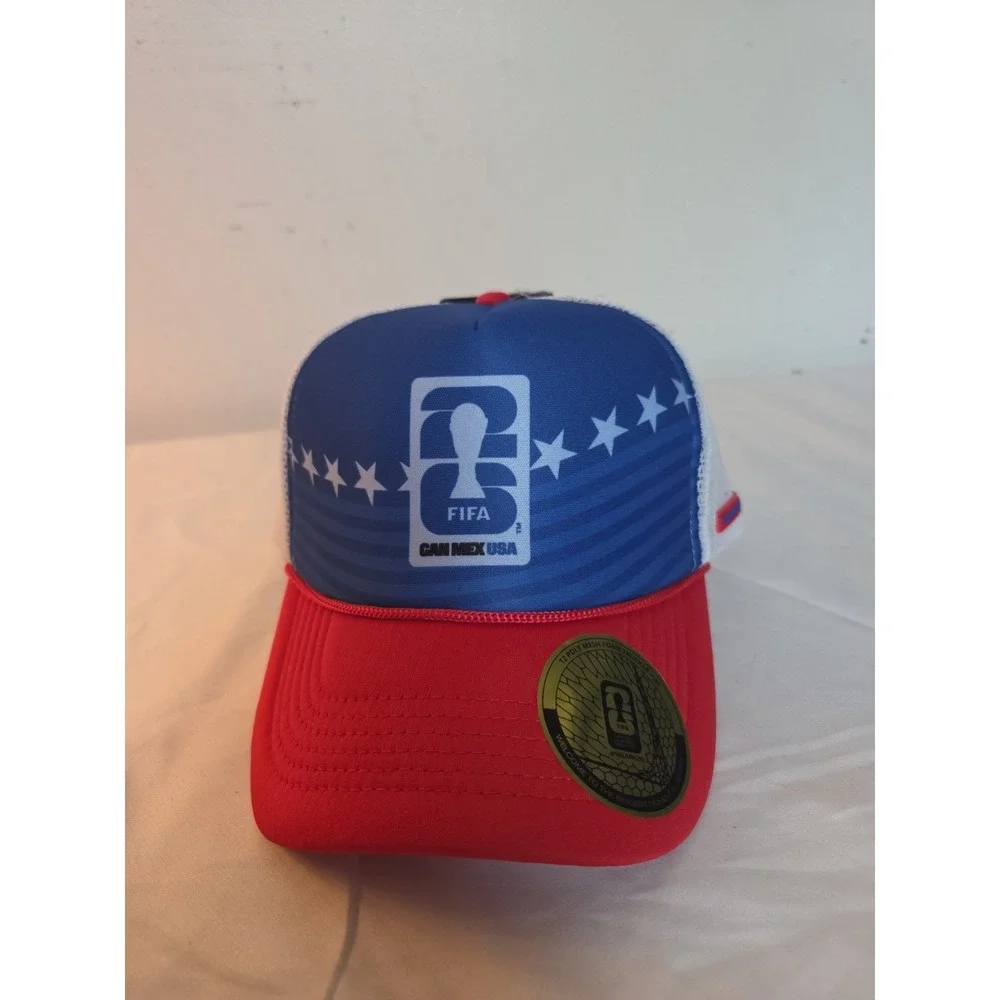 2026 FIFA World Cup NWT Foam Mesh Trucker Hat Officially Licensed Snapback USA